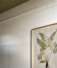 Victorian Style™ Wall Ceramic Cotton White Square 15x15cm