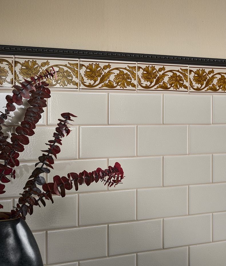 Victorian Style™ Wall Ceramic Cotton White Metro 7.5x15cm