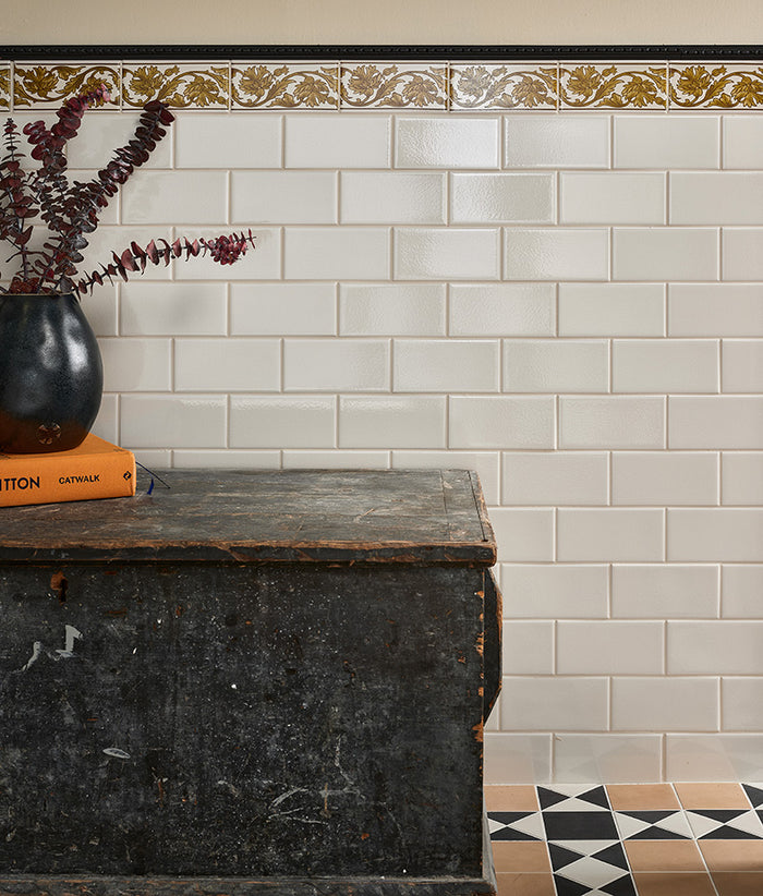 Victorian Style™ Wall Ceramic Cotton White Metro 7.5x15cm Sample