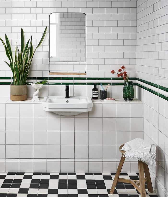 Victorian Style™ Wall Ceramic Cotton White Skirting 15x15cm Sample