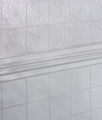 Victorian Style™ Wall Ceramic Cotton White Dado 7.5x15cm