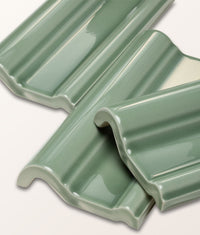 Victorian Style™ Wall Ceramic Cabbage Green Dado 7.5x15cm