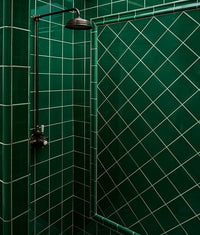 Victorian Style™ Wall Ceramic Emerald Green Simple Beading Crackle Glaze 3x15cm