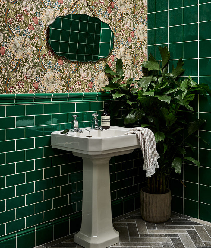 Victorian Style™ Wall Ceramic Emerald Green Metro 7.5x15cm