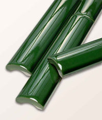 Ca Pietra Victorian Style™ Wall Ceramic Olive Green Simple Beading Crackle Glaze 3x15cm