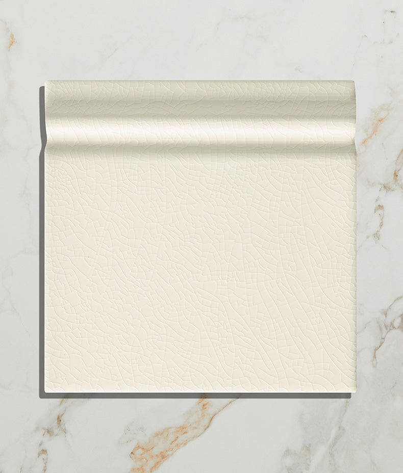 Victorian Style™ Wall Ceramic Antique White Skirting Crackle Glaze 15x15cm