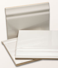 Victorian Style™ Wall Ceramic Cotton White Skirting 15x15cm Sample