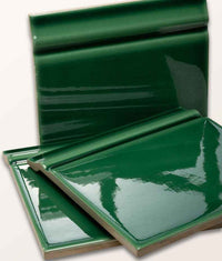 Victorian Style™ Wall Ceramic Emerald Green Skirting 15x15cm Sample
