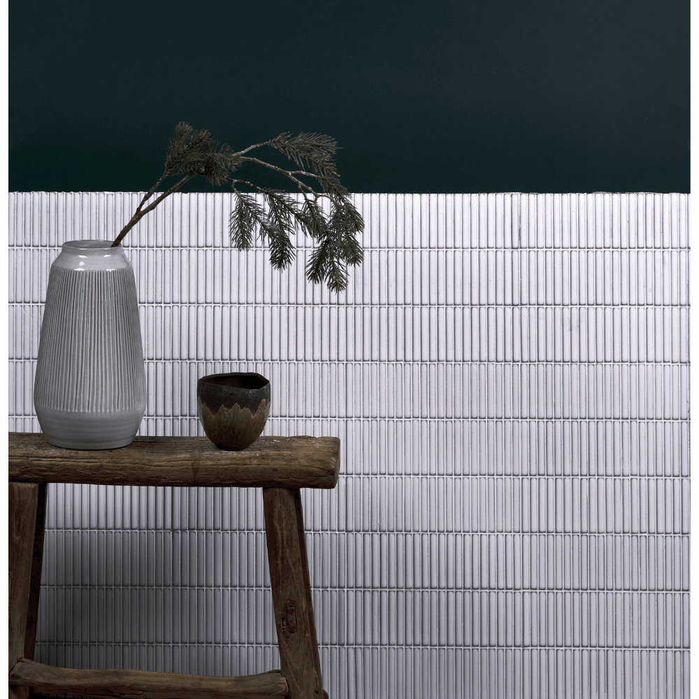 Bamboo Decorative Mosaic, White, £16.25 per sheet