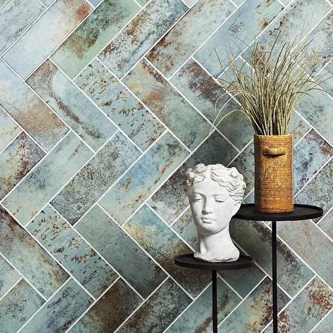 Wightwick Decorative, Azure, £79.20/ M2 Blue Tile Decorative Tiles Ca Pietra