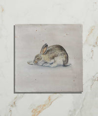 Wiltshire Hares Ceramic By Joanna May 12.5x12.5cm 12911