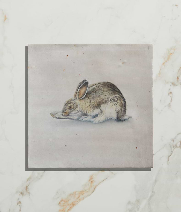 Wiltshire Hares Ceramic By Joanna May 12.5x12.5cm 12911