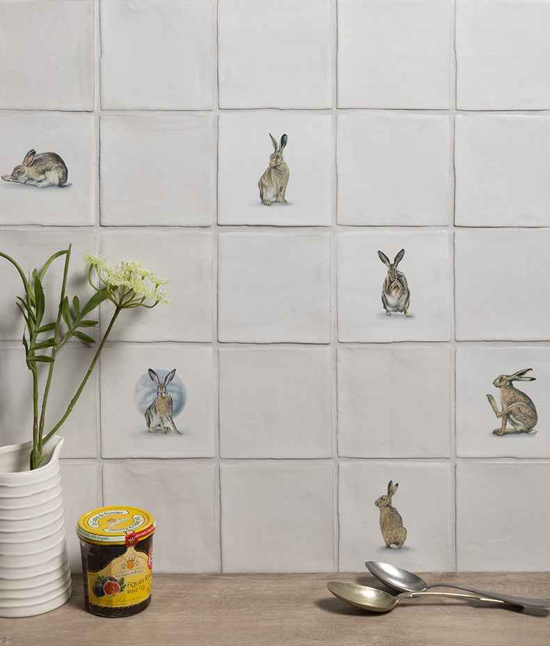 Ca Pietra Wiltshire Hares Ceramic By Joanna May 12.5cm