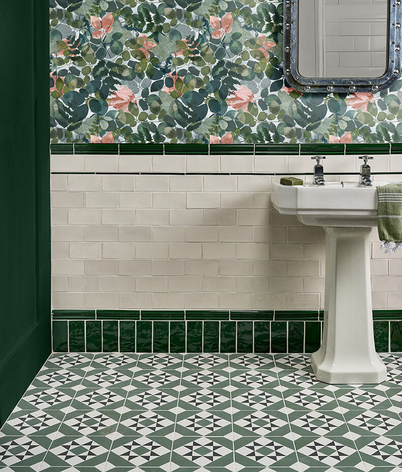 Architectural Mouldings Dado Ceramic Olive Green 5cm