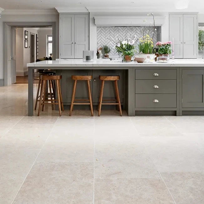 Hamlet Limestone, 4 sizes, Tumbled Finish, from £82.50/ M2 Cream Tile Limestone Tiles Ca Pietra