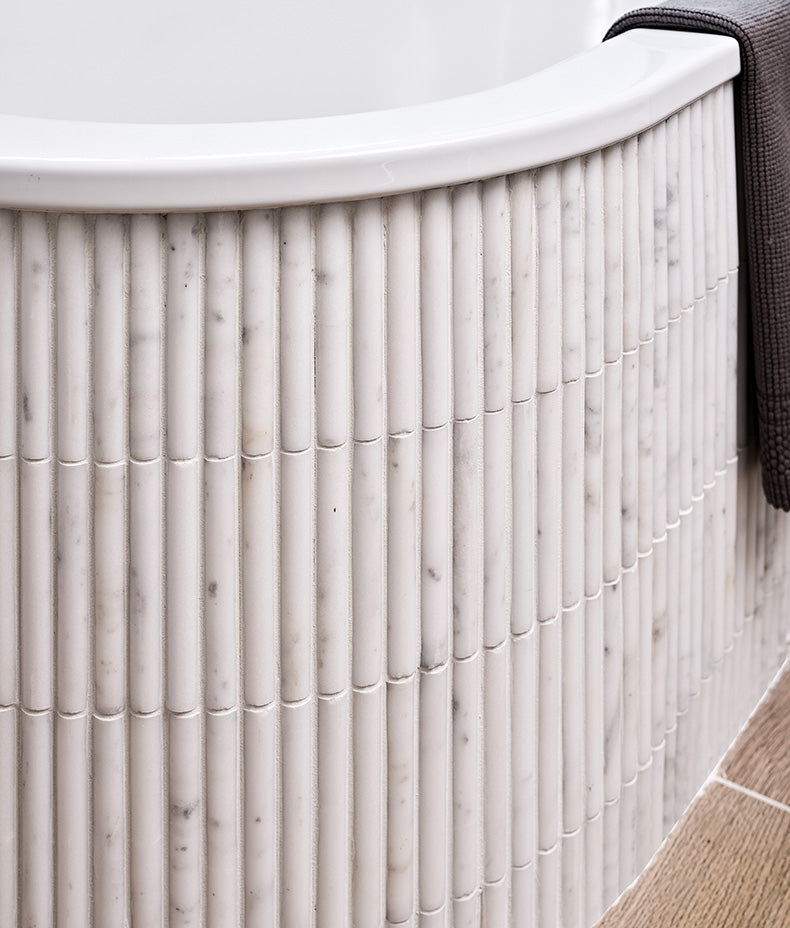 Zen Marble Honed Finish Reed Mosaic 30.5cm Sample