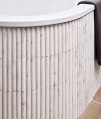 Zen Marble Honed Finish Reed Mosaic 30.5cm Sample