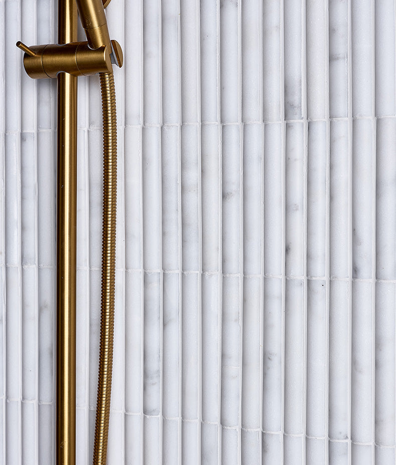 Zen Marble Honed Finish Reed Mosaic 30.5cm