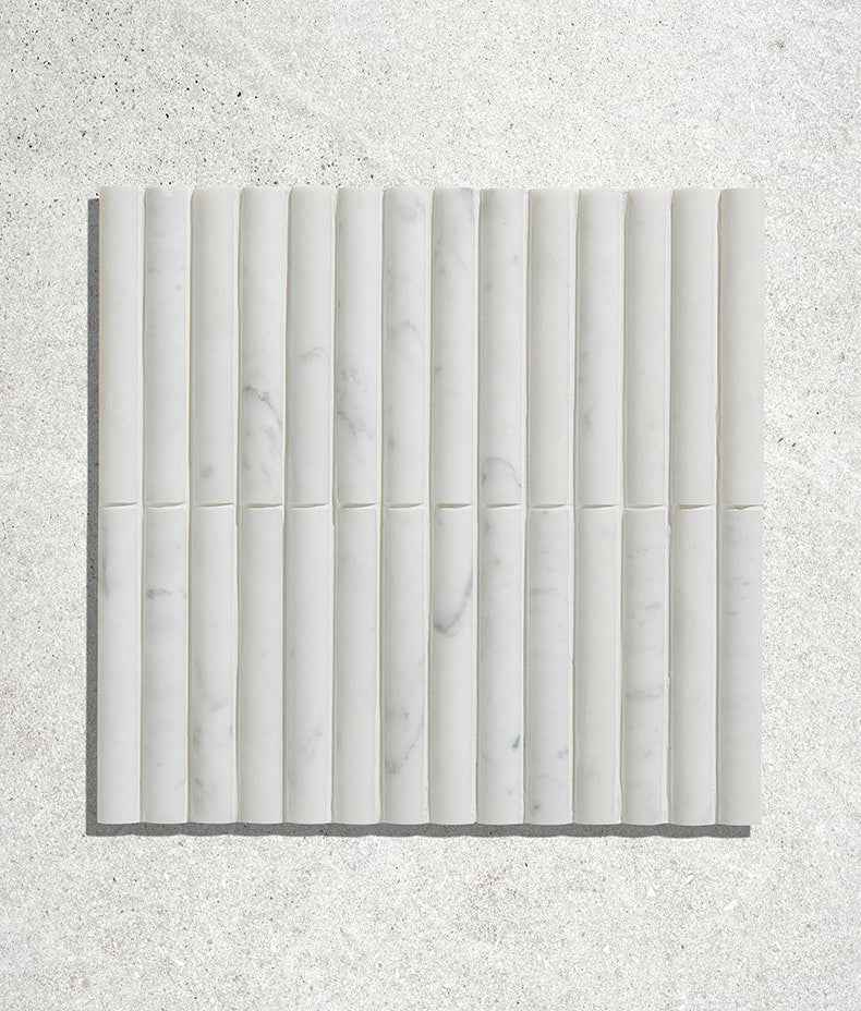 Ca Pietra Zen Marble Honed Finish Reed Mosaic 30.5cm