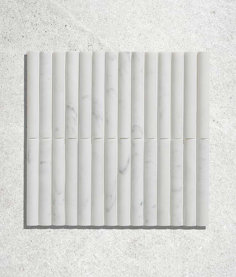 Zen Marble Honed Finish Reed Mosaic 30.5cm Sample